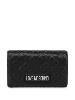 Love Moschino logo-lettering quilted cross body bag 26635140
