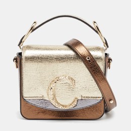 Chloe Metallic Multicolor Leather Mini C Top Handle Bag 1045603