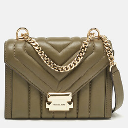 Michael Kors Olive Green Quilted Leather Small Whitney Shoulder Bag 1070352