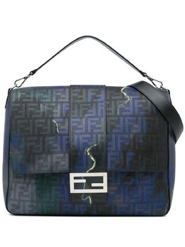 Fendi 2010-2024 Large Zucca Perforated Leather Baguette satchel 27167935