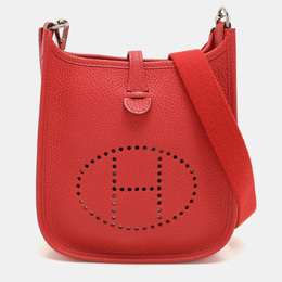 Hermes Rouganvillier Taurillon Clemence Leather Evelyne TPM Bag 1068372