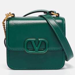 Valentino Green Leather Micro VSLING Shoulder Bag 1069451