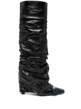 The Attico 95mm leather boots 27161728