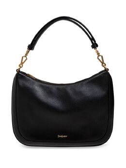 Saint Laurent logo-plaque leather tote bag 26741680