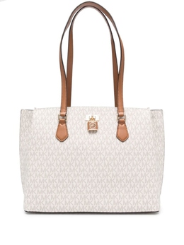 Michael Kors большая сумка-тоут с монограммой, нейтральный цвет 30s3gr0t3b | нейтральный цвет