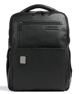 Рюкзак Akron 14″ из зерненой кожи Piquadro, черный ca4818ao-n | schwarz