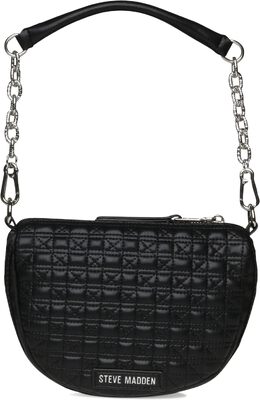 Сумка кросс-боди Steve Madden Moon Half Moon Quilted Crossbody, черный 9838944 | black
