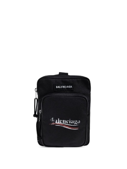 Balenciaga сумка-мессенджер с принтом логотипа Explorer, черный 6202602aa29 | черный