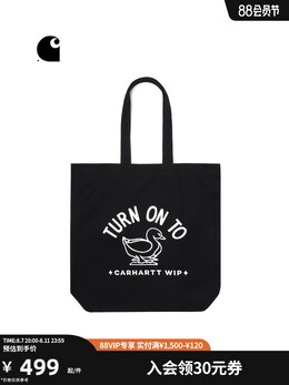 Сумка-тоут Carhartt WIP с узором и принтом, бежевый 816842333312 | bgb/米黄色