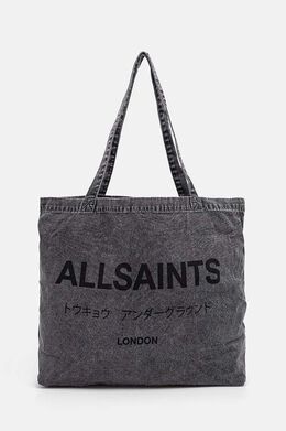 Хлопковая сумка Allsaints, черный 9byh-tom0d5_99x | czarny