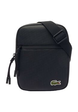 Мужская сумка через плечо на молнии с вышивкой Lacoste, черный 3665926885017 | schwarz