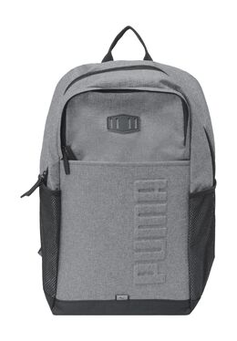 Рюкзак, эмблема, молния, боковые карманы Puma, цвет Medium Gray Heathe 4065449749572 | medium gray heathe