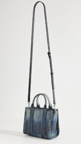 Сумка-тоут Marc Jacobs Women's The Denim Printed Leather Crossbody b0btfcbynf