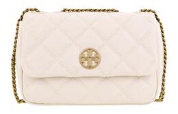 Tory Burch Сумка-мессенджер TB-Willa из кожи, квадратная, через плечо, женская, белого цвета, цвета сыра бри 148243-724