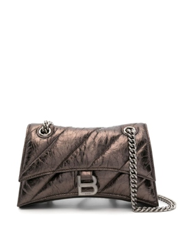 Кожаная сумка Crush Balenciaga, коричневый 716351210iw | коричневый