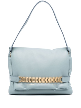 Victoria Beckham клатч Puffy Chain, синий b124aac005326a | синий