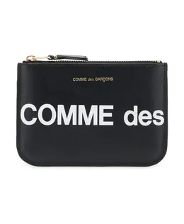 Кожаная сумка с логотипом на молнии Comme des Garçons, черный sa8100hl blck | schwarz