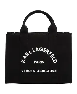 Сумка Тоут с узором и регулируемым ремнем. Karl Lagerfeld, черный 240w3892a999 | schwarz