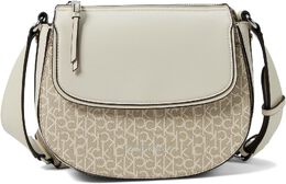 Сумка кросс-боди Calvin Klein Bella Signature Crossbody, цвет Khaki/Vanilla/White 9970974 | khaki/vanilla/white