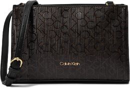 Сумка кросс-боди Calvin Klein Deesha Signature Crossbody, цвет Brown/Khaki/Black 9970967 | brown/khaki/black