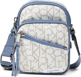 Сумка кросс-боди Calvin Klein Evie Nylon Crossbody, цвет Vanilla/Khaki/Flintstone 9957715 | vanilla/khaki/flintstone