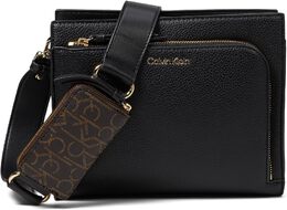 Сумка кросс-боди Calvin Klein Bay Crossbody, цвет Black/Gold 1 9896722 | black/gold 1