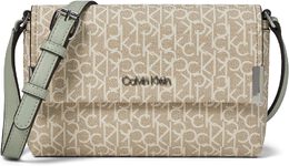 Сумка кросс-боди Calvin Klein Key Item-Xbody Signature Crossbody, цвет Khaki/Vanilla/Desert Sage 9941813 | khaki/vanilla/desert sage
