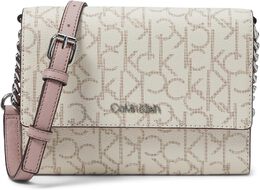 Сумка кросс-боди Calvin Klein Key Item Signature Organizational Flap Crossbody, цвет Van/Khaki/Rosewood 9500186 | van/khaki/rosewood
