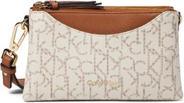 Сумка кросс-боди Calvin Klein Chrome Signature Crossbody, цвет Vanilla/Khaki/Caramel/White 9941819 | vanilla/khaki/caramel/white