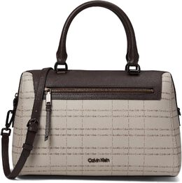 Сумка Calvin Klein Opal Satchel, цвет Almond/Taupe/Java 9896786 | almond/taupe/java