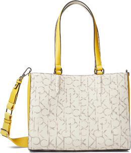 Сумка-тоут Calvin Klein Maddi Tote, цвет Vanilla/Khaki/Daffodil 9865247 | vanilla/khaki/daffodil