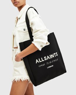 Сумка-тоут IZZY TOTE Allsaints, черный a0q51h0b9-q11 | black