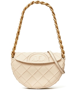 Tory Burch мини-сумка Fleming в форме полумесяца, нейтральный цвет 162265122 | нейтральный цвет