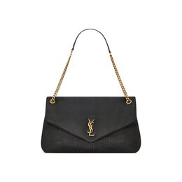 Сумка через плечо Saint Laurent Large Calypso Chain Bag, цвет Noir 777399 aacyt 1000 | noir