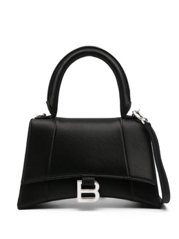 Атласная сумка-тоут Balenciaga Hourglass, черный 5935462aatp | черный