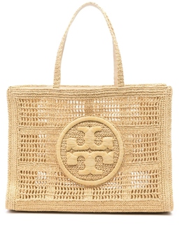 Большая сумка-тоут Ella в технике кроше Tory Burch, бежевый 151277 | бежевый