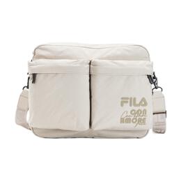 Сумка через плечо из ткани, обычная мужская, цвета экрю Fila, Ecru f13m329101f-iv | ecru