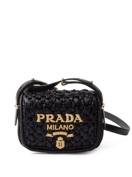 Сумка Prada с вышитым логотипом, черный 1bd362voob2m2t | черный