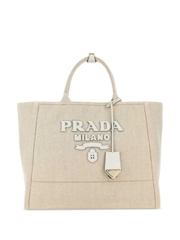 Холщовая сумка-тоут Prada, нейтральный цвет 1bg473voho2dli | нейтральный цвет