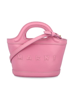 Marni Kids кожаная сумка с тиснением логотипа, розовый m01291lv58900c12 | розовый