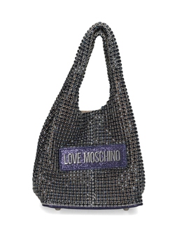 Love Moschino сумка-тоут, украшенная кристаллами, фиолетовый jc4044pp1l | фиолетовый