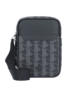 Сумка через плечо, на молнии, с рисунком, мужская Lacoste, цвет Monogram Noir 3617070138952 | monogram noir