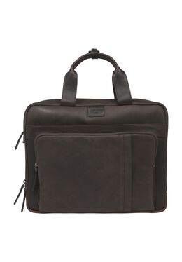 Сумка кожаная однотонная мужская Strellson, цвет Darkbrown 4053533952168 | darkbrown
