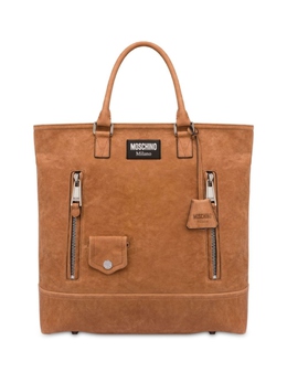 Moschino сумка-тоут с логотипом, коричневый a74688015 | коричневый