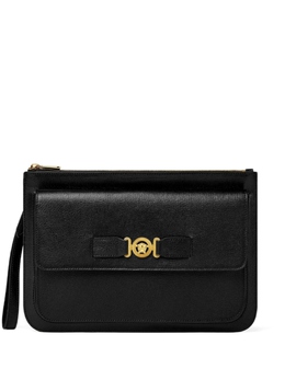 Versace кожаный клатч с бляшкой «Медуза», черный 10158171a10544 | черный