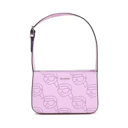 Кожаная сумка через плечо Karl Lagerfeld, фиолетовый kl242w00004443700os | viola