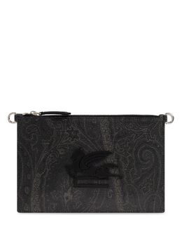 Etro Pegasu patch clutch bag 27064870