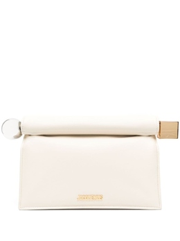 Клатч Jacquemus La Pochette Rond Carré, нейтральный цвет 233ba3563171115 | нейтральный цвет