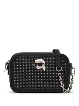 Karl Lagerfeld каркасная сумка Ikonik с заклепками, черный 246w3028999 | черный