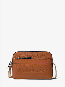 Сумка Michael Kors Hudson Pebbled Leather Utility Crossbody, коричневый 33t4lhdc5l | luggage